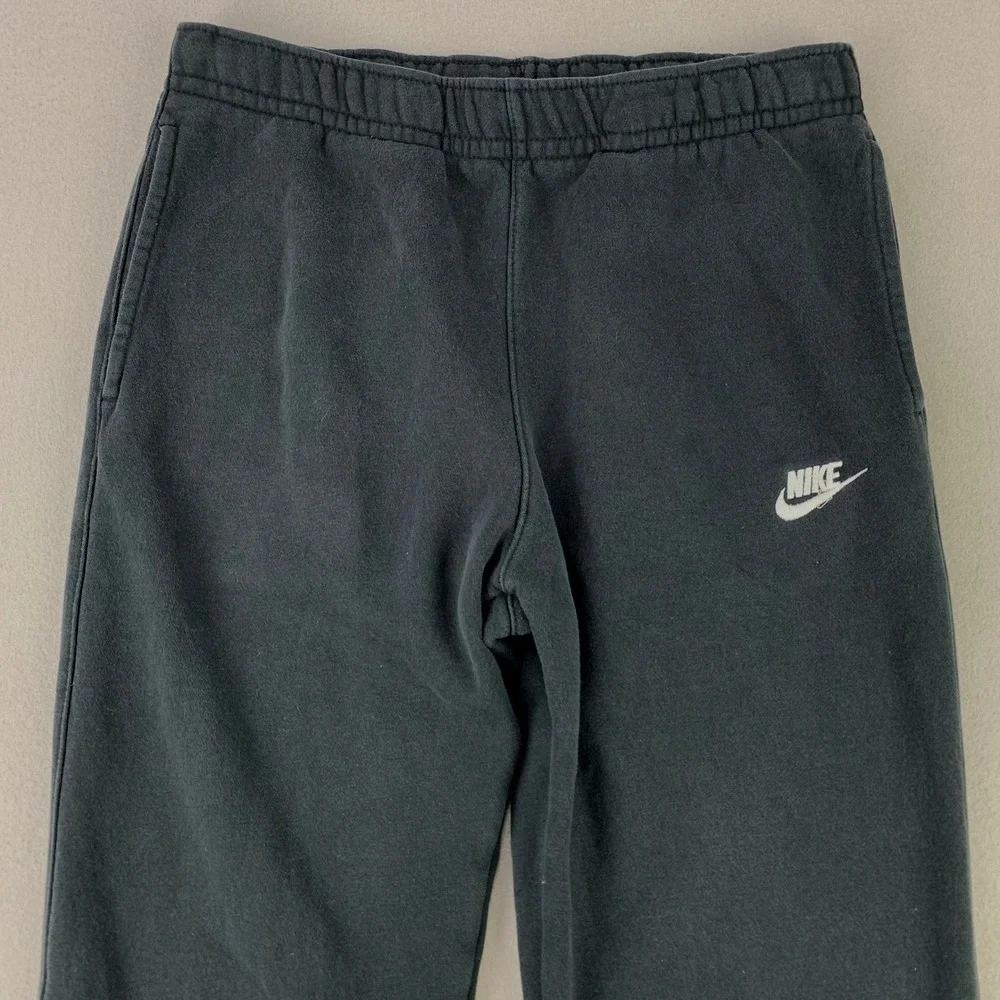 Nike Sportswear Club Fleece Sweatpants Men Medium Black Athletic Gym Warm Ups